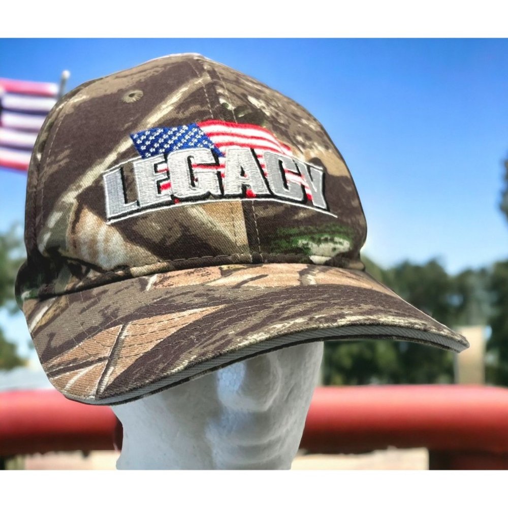 Legacy Motors Direct Hat American Flag Camo Baseball Cap Strapback LaGrande OR